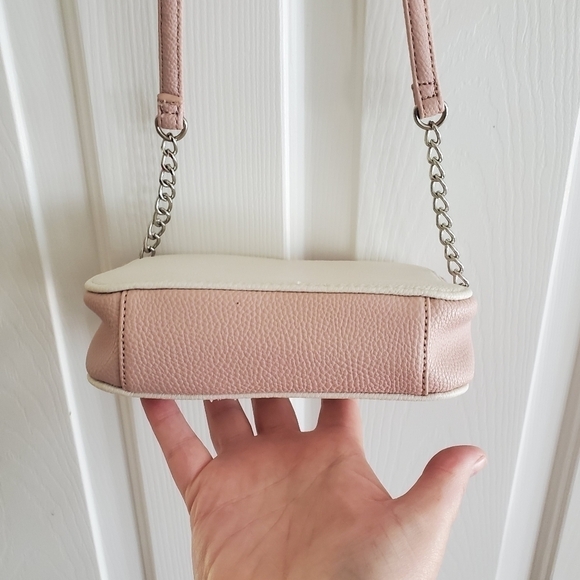 Nine West Half Chain Strap Pink crossbody purse - Picture 5 of 10